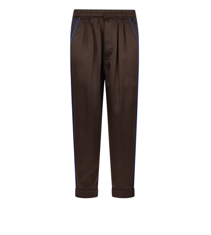 JACQUARD MICRO DOT LOUNGE PANT COMBO BROWN & BLUE online